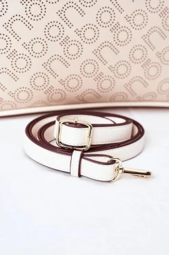 Best Ażurowa Torebka Shopper Na Ramię K3160 Beżowa Torebki Nobo|Torebki Klasyczne