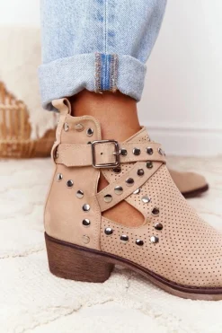 Botki Wiosenne|Brązowe I Beżowe Botki><noscript><img width=