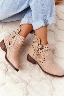 Botki Wiosenne|Brązowe I Beżowe Botki><noscript><img width=