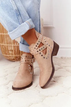 Botki Wiosenne|Brązowe I Beżowe Botki><noscript><img width=