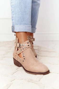 Botki Wiosenne|Brązowe I Beżowe Botki><noscript><img width=