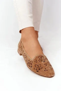 Hot Buty Sergio Leone Ażurowe Mokasyny Sergio Leone BL627 Rude