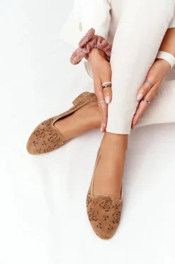 Hot Buty Sergio Leone Ażurowe Mokasyny Sergio Leone BL627 Rude