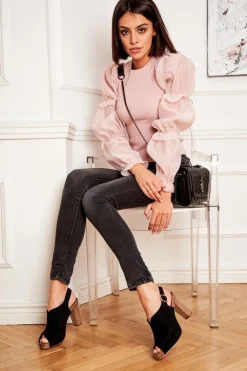 Sandały Ażurowe|Sandały Na Obcasie><noscript><img width=