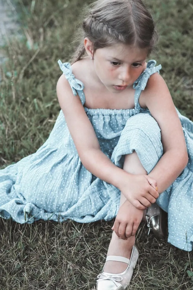 Online Boto Balerinki Dziecięce Z Kokardką Złote Jellema Złoty