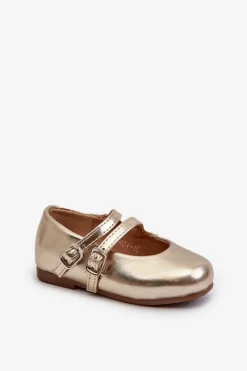 Best Balerinki Dziecięce Z Paseczkami Złote Margenis Dzieci Balerinki Dziecięce