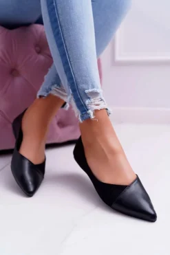 Baleriny Klasyczne>Boto Baleriny Damskie Czarne Tergo