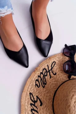 Baleriny Klasyczne>Boto Baleriny Damskie Czarne Tergo