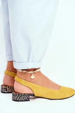 Czółenka Zamszowe|Baleriny Skórzane><noscript><img width=