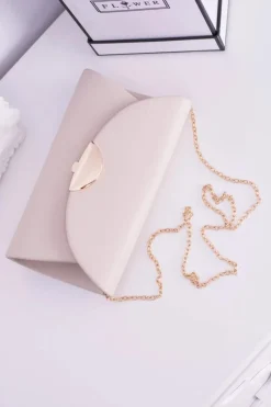 Kopertówki></noscript>Boto Beżowa Kopertówka Torebka na Łańcuszku