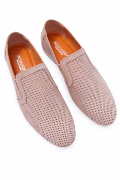 Discount Beżowe Wsuwane Mokasyny Męskie Bednarek Munero Męskie Mokasyny Wsuwane