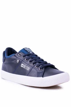 Trampki Męskie Big Star|Trampki Niskie>Big Star Shoes Big Star Męskie Granatowe Trampki Tenisówki BB174010