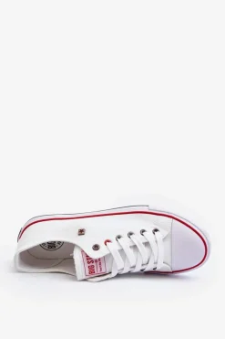 Best Big Star Shoes Big Star Niskie Męskie Białe Trampki T174102 Biały