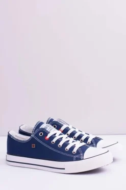 Best Big Star Shoes Big Star Niskie Męskie Granatowe Trampki T174101