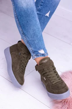 Hot Big Star Shoes Big Star Sneakersy Trampki Khaki BB274648