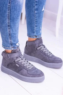 Trampki Damskie Big Star|Big Star>Big Star Shoes Big Star Szare Sneakersy Trampki BB274645