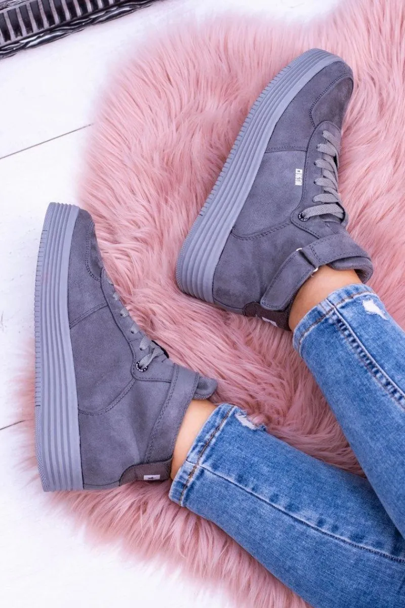 Trampki Damskie Big Star|Big Star>Big Star Shoes Big Star Szare Sneakersy Trampki BB274645