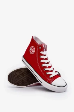 Trampki Męskie Big Star|Trampki Wysokie></noscript>Big Star Shoes Big Star Wysokie Męskie Czerwone Trampki T174104