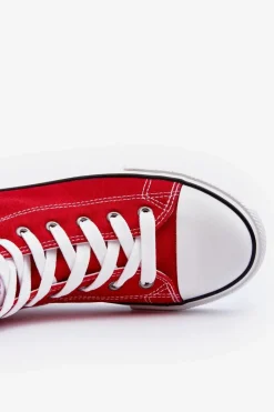 Trampki Męskie Big Star|Trampki Wysokie></noscript>Big Star Shoes Big Star Wysokie Męskie Czerwone Trampki T174104