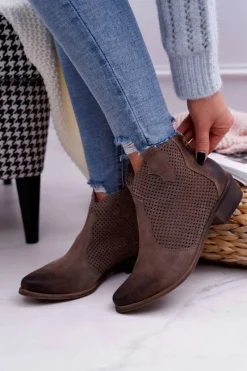 Botki Wiosenne|Brązowe I Beżowe Botki><noscript><img width=