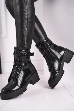 Damskie Trapery|Botki Sznurowane><noscript><img width=