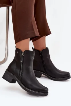 Botki Ocieplane|Czarne Botki><noscript><img width=