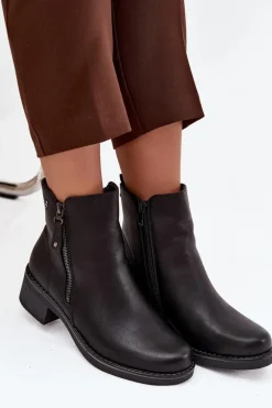 Botki Ocieplane|Czarne Botki><noscript><img width=