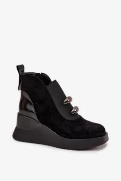 Botki Zimowe Damskie|Botki Na Koturnie><noscript><img width=