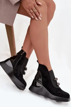 Botki Zimowe Damskie|Botki Na Koturnie><noscript><img width=