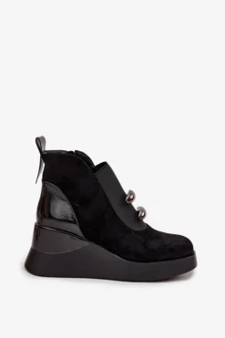 Botki Zimowe Damskie|Botki Na Koturnie><noscript><img width=