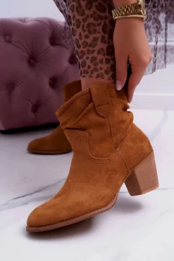 Online Botki Damskie Na Słupku Kowbojki Camel Maverick Damskie Botki Na Słupku|Botki Zimowe Damskie