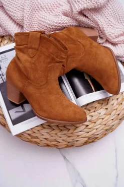 Online Botki Damskie Na Słupku Kowbojki Camel Maverick Damskie Botki Na Słupku|Botki Zimowe Damskie