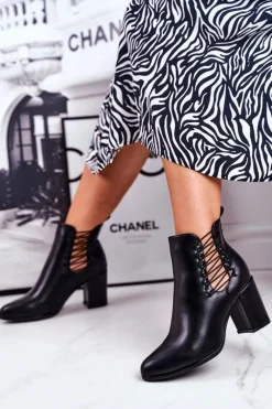 Botki Na Słupku|Czarne Botki><noscript><img width=