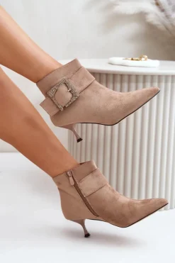 Botki Na Obcasie|Botki Zamszowe><noscript><img width=