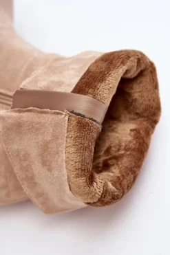 Brązowe I Beżowe Botki|Botki Na Obcasie><noscript><img width=