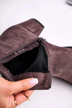 Botki Na Słupku|Botki Zimowe Damskie></noscript>Buty Sergio Leone Botki Damskie Sergio Leone Coffee BT528