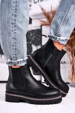 Online Botki damskie sztyblety czarne Stiletto Damskie Czarne Botki|Botki Zimowe Damskie