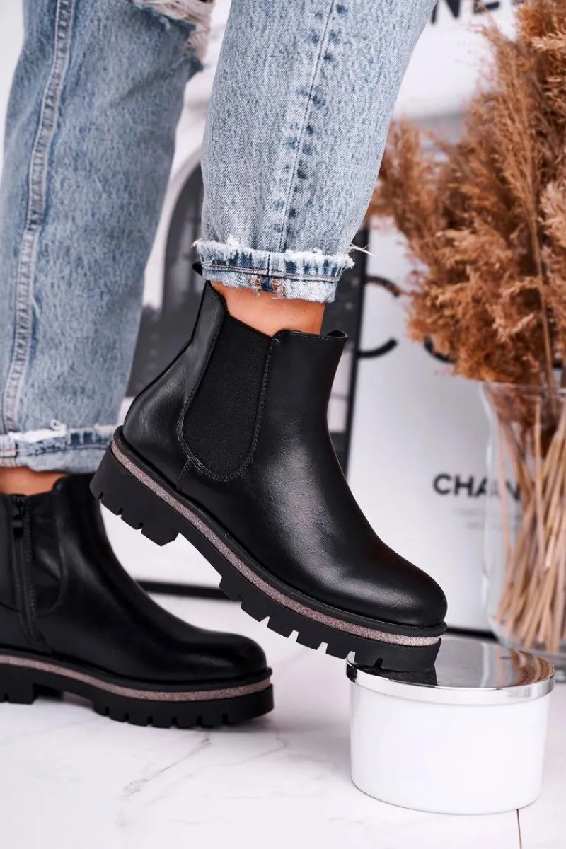 Online Botki damskie sztyblety czarne Stiletto Damskie Czarne Botki|Botki Zimowe Damskie