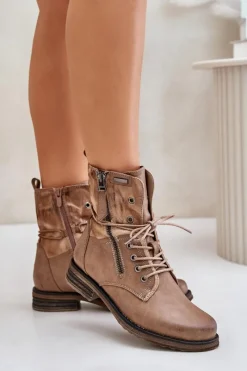 Botki Sznurowane|Czarne Botki><noscript><img width=