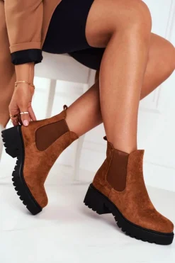 Czarne Botki|Botki Zimowe Damskie><noscript><img width=