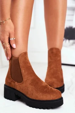 Czarne Botki|Botki Zimowe Damskie><noscript><img width=