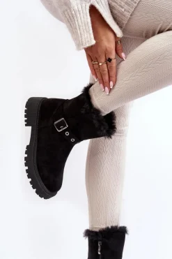 Damskie Trapery|Czarne Botki><noscript><img width=