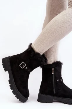 Damskie Trapery|Czarne Botki><noscript><img width=