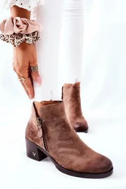 Czarne Botki|Botki Zimowe Damskie></noscript>Buty damskie Vinceza Botki Damskie Zamszowe Beżowe Bellarena