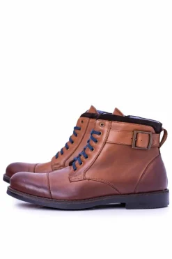 Discount Boto Botki Męskie Polskie Brązowe Trapery Trzewiki Mintos