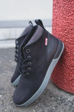 Botki Męskie>Big Star Shoes Botki Męskie Skórzane Trzewiki Big Star Czarne EE174197