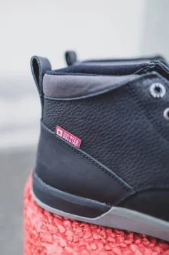 Botki Męskie>Big Star Shoes Botki Męskie Skórzane Trzewiki Big Star Czarne EE174197