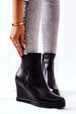 Best Monnari Botki Na Koturnie 1010-020 Czarne