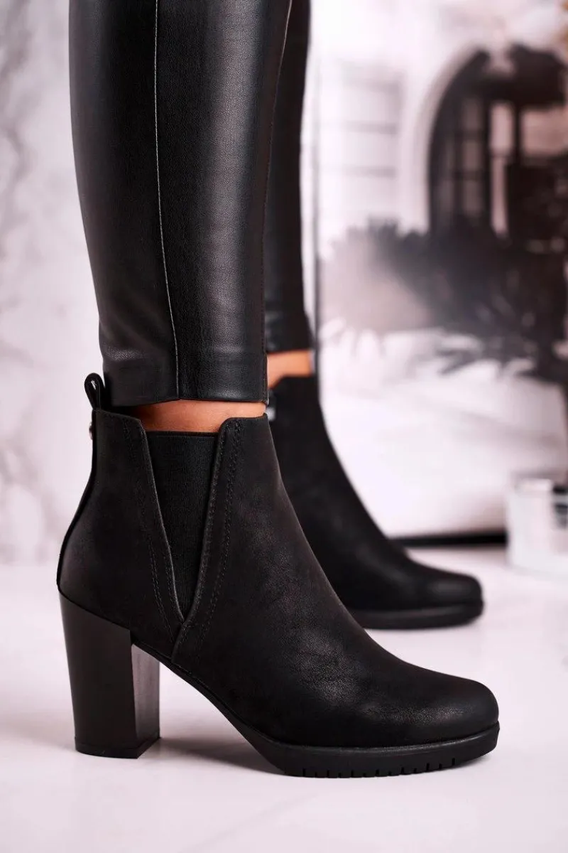 Sale Buty Sergio Leone Botki Na Słupku Sergio Leone Zamszowe Czarne BT311