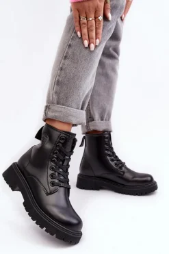 Damskie Trapery|Czarne Botki><noscript><img width=